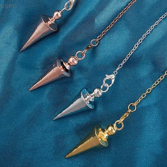 [SSPS] Joias de metal em estilo antigo, usadas para adivinhação espiritual e cura, equipadas com um pêndulo FAH WYQQ