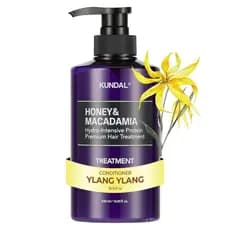 Condicionador de Cabelo KUNDAL Honey&Damia, produtos coreanos para cuidados capilares, repara danos, hidratação profunda
