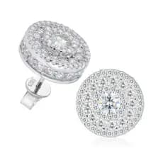 Brincos de Moissanite em Prata Pura Youchi Youni, Brincos de Prata 925, Conjunto de presente perfeito para homens e mulh