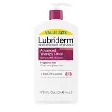 Lubriderm Advanced Therapy Loção Hidratante para Mãos e Corpo Sem Fragrância + Pro-Ceramida, Hidratação Intensa para Pel