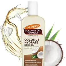 Óleo Corporal Palmer's Coconut Oil Formula, hidratante corporal contendo extrato de café verde, óleo de banho para pel