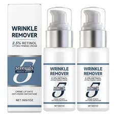 Sérum Facial Anti-Rugas com Retinol ABOM, Pacote com 2: Firma, Suaviza, Reduz Rugas e Linhas Finas para Todos os Gêneros