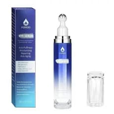 O sérum para os olhos contém 8% de cafeína, 8% de retinol, ácido hialurônico, niacinamida e peptídeos, sendo adequado