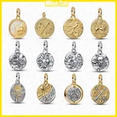 Série DIY Pingente Banhado a Ouro Rosê Prata KVPBS925 C2AR