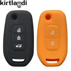 Renault Logan 2 Stepway Sandero Clio 5 Arkana Captur Kadjar 2019 2020 2021 Capa De Chave Dobrável Remota De Silicone 4QO