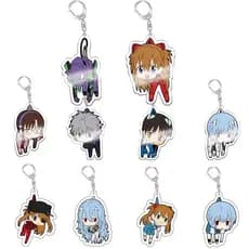 Chaveiro de Acrílico de Personagens de Neon Genesis Evangelion Anime Shinji, Rei, Asuka, Langley, Pingente para Mochila,