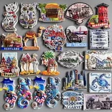 Ímãs de Geladeira Filipinas Malaca Marrocos Arábia Saudita Cuba Venezuela Escócia Croácia Tailândia Portugal Chicago Bar