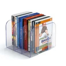 Organizador Acrilico Livros Transparente Com Divisoes Separador De Estantes