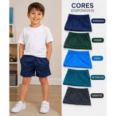 Short Infantil de Tactel – Conforto e Liberdade para Brincar! 💙 O short infantil de tactel é a escolha perfeita ..