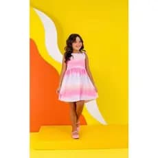 Vestido Degradê Rosa infantil 🌸 Delicado, confortável e cheio de charme! 💕 ✨ Tecido leve e fresquinho,