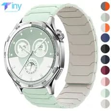 Pulseira Magnética de 22mm para Huawei Watch GT 6/5/4 46mm 6Pro/5Pro 46mm, Pulseira Esportiva de Silicone LD1E