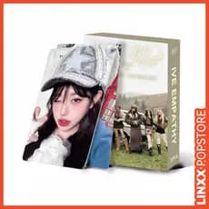 Um conjunto de 55 cartões fotográficos LINXX IVE, cartões do álbum oficial "Empatia," cartões de coleção do grupo fe I7O