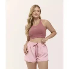 Conjunto Fitness Poliamida Short Duplo Top E Premium Corrida Academia Beach Tenis