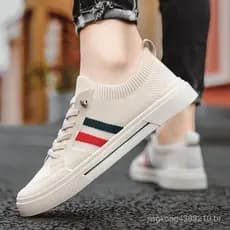 Sapatos masculinos outono 2025, novos tênis casuais, tênis brancos da moda, tênis masculinos respiráveis que combinam co