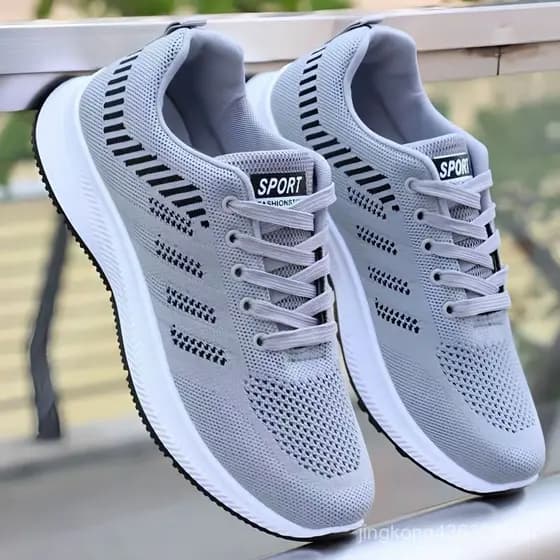 Tênis masculinos de verão respiráveis, estilo novo 2023, tênis esportivos para corrida, tênis casuais masculinos.
