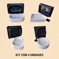 4 Moldes Para Cuba de Sobrepor Ralo Oculto 4 Formas Para Pia de Banheiro Ralo invisivel