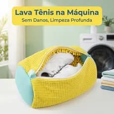 Saco para lavar calçados exclusivo para máquina de lavar, compatível com máquinas de carga frontal e top, saco protetor