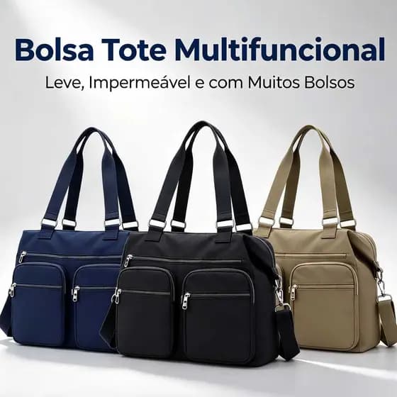 Bolsa feminina de tecido náilon impermeável, grande capacidade, bolsa casual de mão, ombro e tiracolo, resistente ao