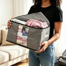 Bolsa Organizadora Multicamadas para Roupas, Sutiãs e Roupas Íntimas, Resistente para Viagem e Organização Doméstica