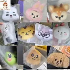 SVT Dezessete Chaveiro De Pelúcia Saco Charme Pingente JEONGHAN JOSHUA JUN S.COUPS Animal Rosto Ídolo Bonecas Colec