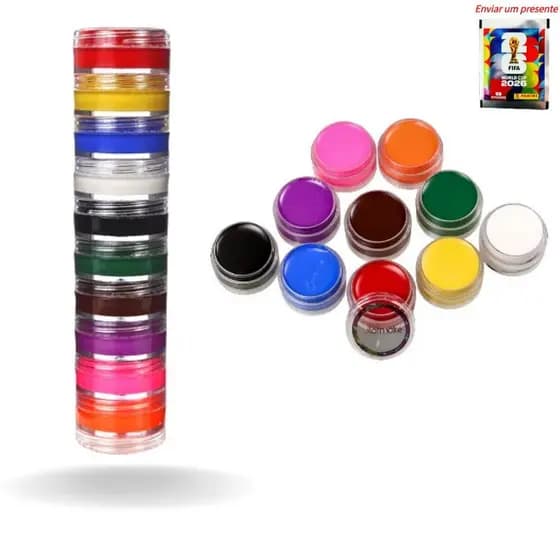 Torre de Tinta 10 Cores Colormake Cremosa Maquiagem Artística