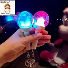 Mini Light Stick Chaveiros Criativos Luzes Laser Bolsa Pingente Chave Tings Fãs Coleções Park Sung