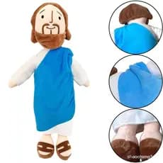 1 PCS Jesus Doll Plush Figura De Páscoa Decoração Casa Virgem Maria Almofada Educacional Toy Recheada