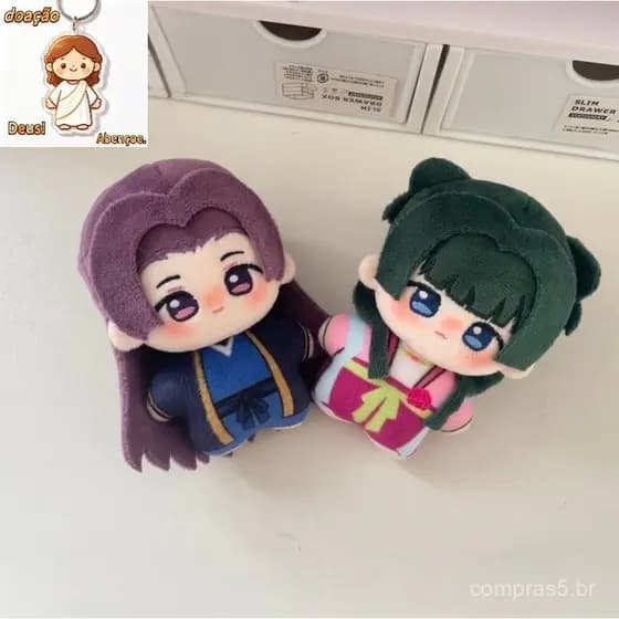 10cm The Apothecary Diaries Chaveiro Com Pingente De Algodão De Pelúcia Anime Mao Jinshi Bonecos Decorativos Peri