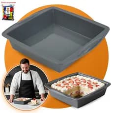 Forma Para Bolo Quadrada de Silicone