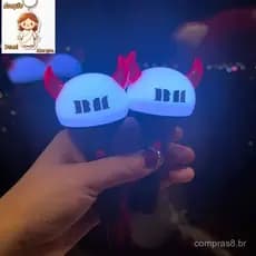 BABYMONSTER Mini Light Stick Chaveiros Criativos Luzes Laser Chaveiro Bolsa Pingente LightStick Key Tings Fãs