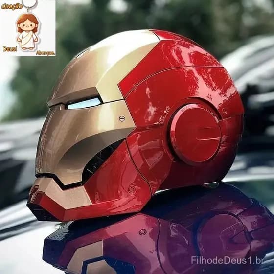 Capacete Brilhante do Homem de Ferro 1:1 Máscara de Cosplay MK5 Jarvis Arma Transformável Iluminada Gauntlet Brinquedo I