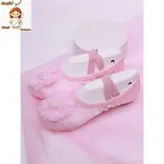 Sapatos De Dança Para Meninas Cor-De-Rosa Soft Sole Professional Ballet Yoga Treinamento Corporal Garra De Gato