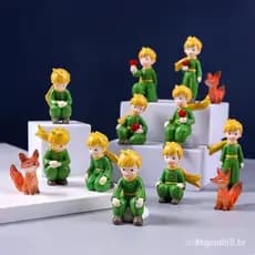 Figura do Pequeno Príncipe Decoração de Mesa Presente de Aniversário Topper de Bolo Pequeno Ornamento