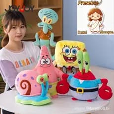 Bonecas de Tuffed Kawaii Bob Esponja Patrick Star Lula Molusco Tentecules