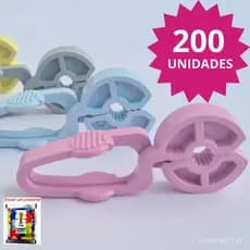 200 Unidades Prendedor de Plástico