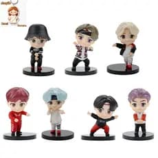 Set BTS TinyTAN Figura Dinamite Bangton Boys Grupos Tiny TAN Mini Figurine Coleção Toy ARMY Idol Doll Kpop Mercadoria