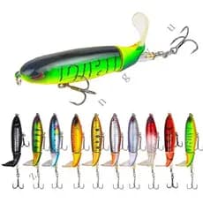 Isca Artificial Whopper Popper 13g/10cm 6cm/6g Rotativa Flutuante Iscas De Pesca Top Água Atraindo peixes