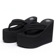 Pulmies Verão das mulheres Super Alto 12 Centímetros Plataforma Tamancos Outdoor Garden Shoes Piscina Bankn