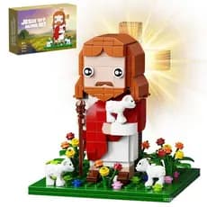 Compatível com Lego Jesus Jesus Brinquedos de construção infantis Decorações de blocos de construção