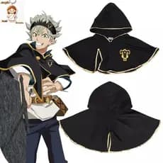 Capa Preta Cosplay de Asta com Capuz Anime Halloween (Faixa de Cabelo) TSQG 3501 LA1C 3814