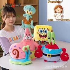 Bonecas de Tuffed Kawaii Bob Esponja Patrick Star Lula Molusco Tentecules