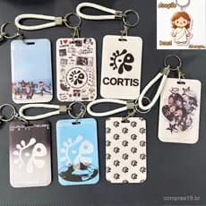Kpop Idol CORTIS Cartoon Porta-Cartões De 3 Polegadas Caso De Identificação De Estudante Protetor De Cartão De Trânsito