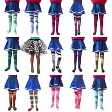 Meia-Calça Infantil Listrada Blg Para Cosplay/Halloween/Bebê/Meninos/Meninas