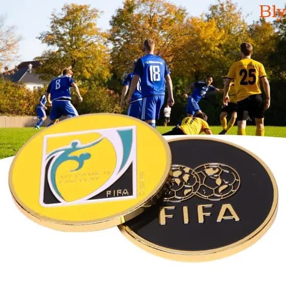 Bly Árbitro Flip Futebol Esportes Pick Edge Side Toss Suprimentos Para Jogos