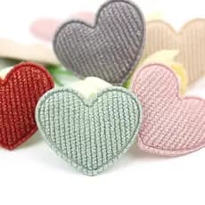 100Pcs 3 * 3.5cm Carimbo Dourado Apliques Almofadados Para Bricolage Baby Hairpin Headwear Artesanato Decoração Ornament