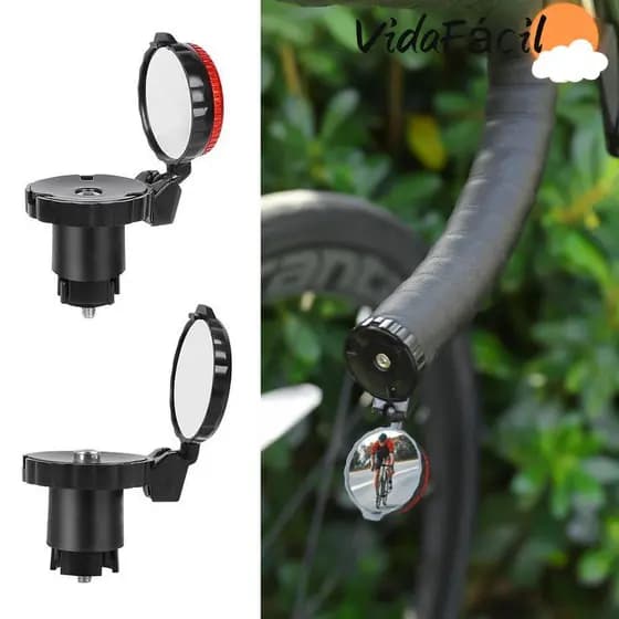 Espelhos Retrovisores Perfumados Para Bicicleta , Visão Traseira Ajustável Preta Equipamento De Ciclismo Acrílico De Fác