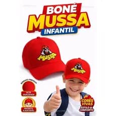 O boné bordado desenhado pelo YouTuber Musomanu Musa para o Show de Ritmo Battle Top CC2P