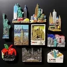 Nova York, EUA Adesivos para Refrigerador Lembranças de Viagem Decoração para Casa A44Q SZLX