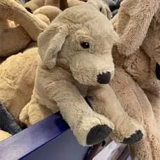 Brinquedo de Pelúcia Simulando Golden Retriever Estilo IKEA, Boneco de Cão Ruba Bo NJQ1