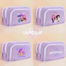 Estojo de Lápis Simples de Grande Capacidade Kpop Demon Hunter, Caixa de Material Escolar, Bolsa de Maquiagem, Bolsa KQJ